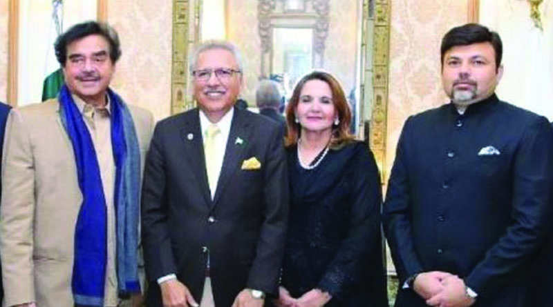 Shatrughansinha meets Pakistan president Arif Alvi