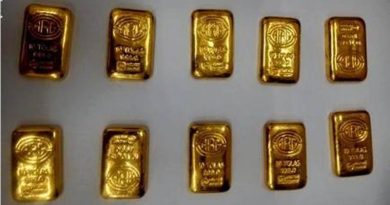 10 Gold biscuits seized