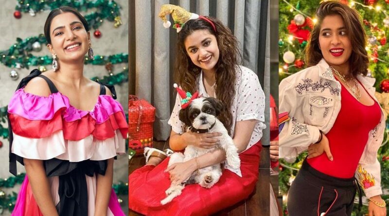 Actresses Christmas Celebrations Photos