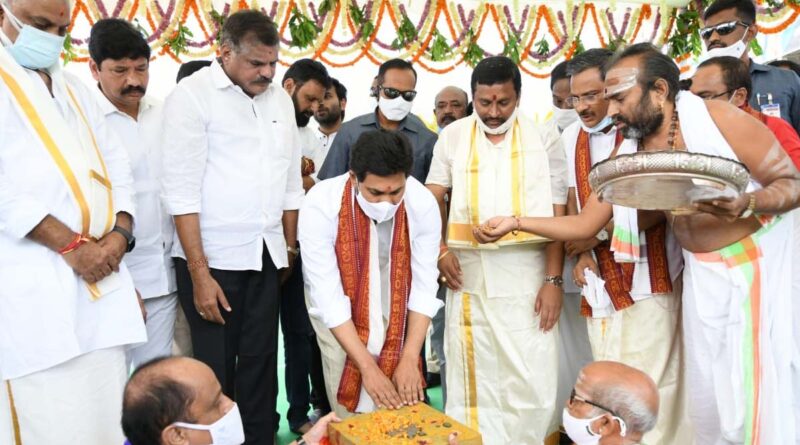 CM Jagan laid the foundation stone for the temples