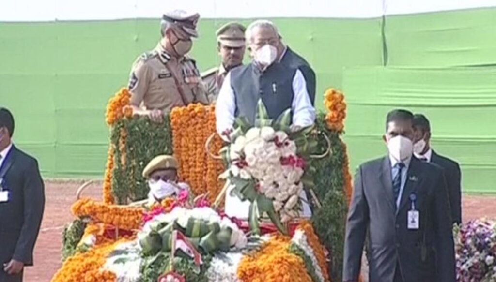 Governor Bishwabhushan at the Independence Day celebrations