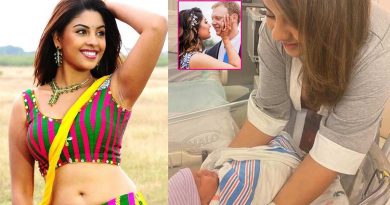 Richa Gangopadhyay giving birth to a child