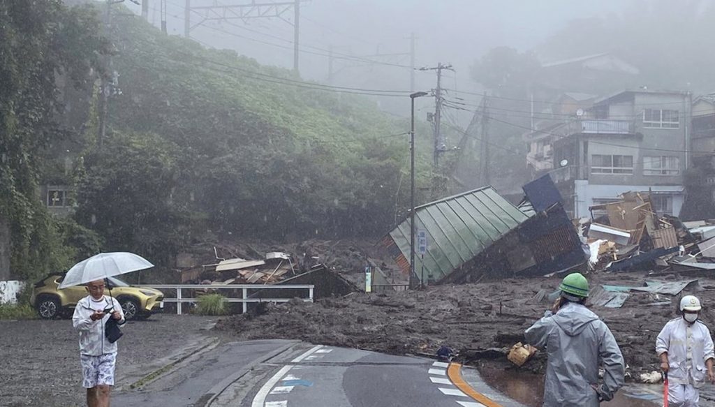 Heavy rains in Japan