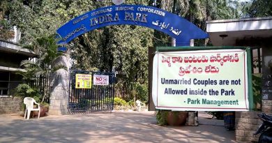 Banner at Indira Park