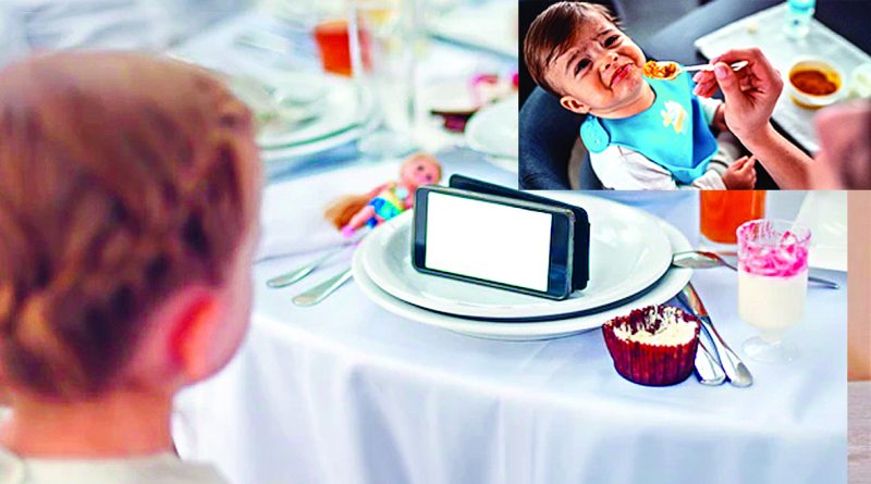 Do children eat without a mobile ?