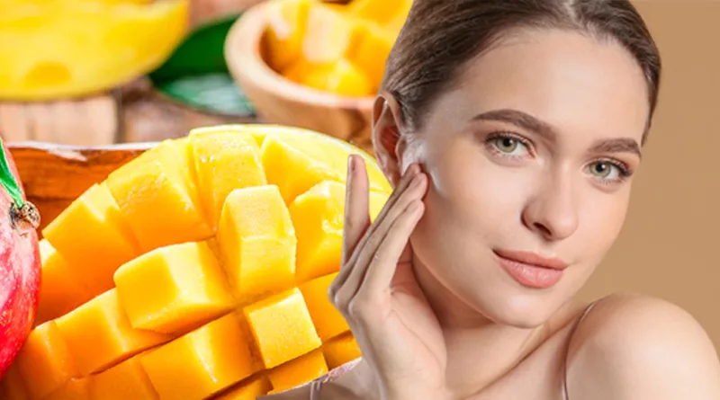 Facial skin beauty with mango