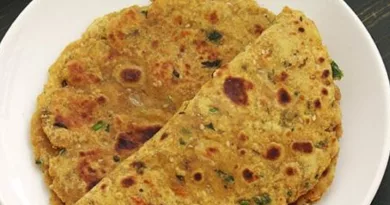 Variety of dishes-dal paratha
